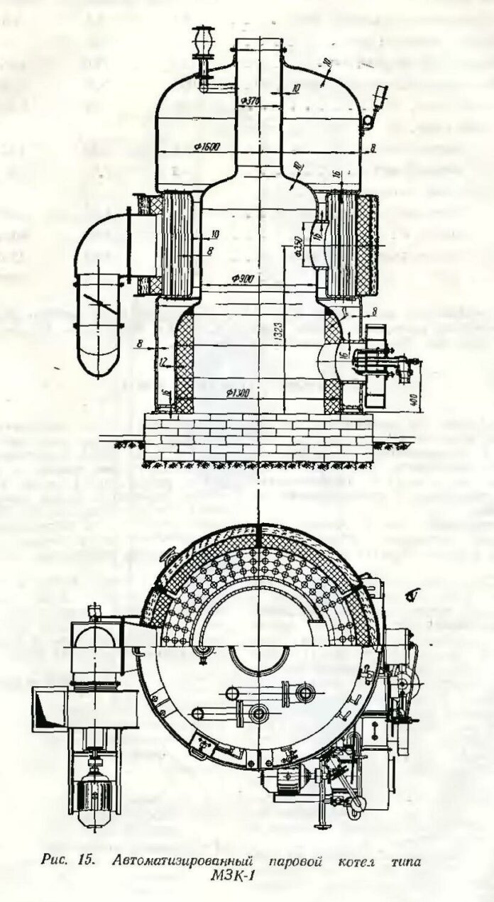 Паровой котел типа МЗК-1
