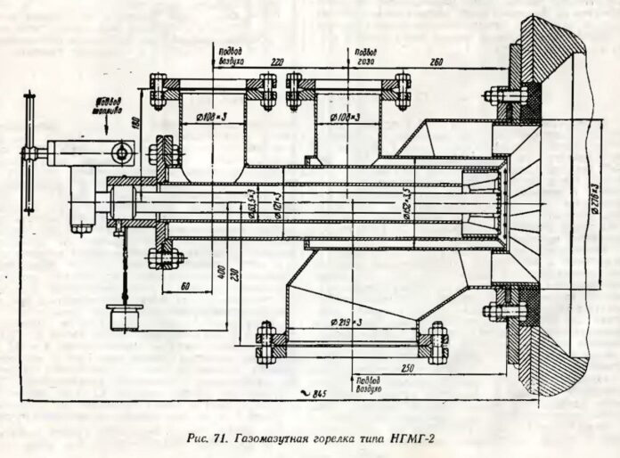 Газомазутные горелки типа НГМГ