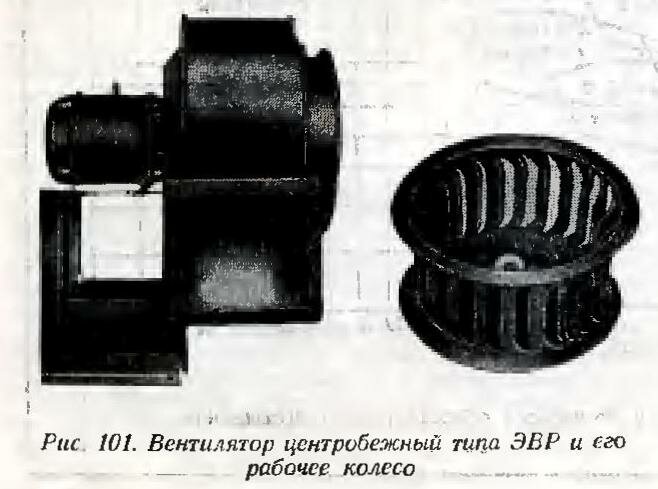 Вентиляторы центробежные типа ЭВР