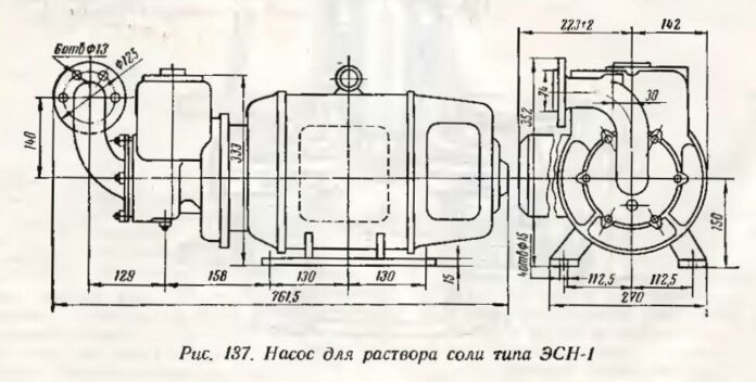 Насосы для раствора соли типа ЭСН
