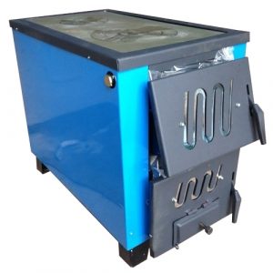 Котел твердотопливный напольный Огонек КОТВ-17.5 17 кВт для отопления 200 кв.м