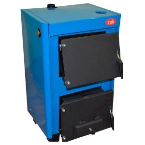 Котел твердотопливный напольный Огонек КОТВ-14 14 кВт для отопления 140 кв.м