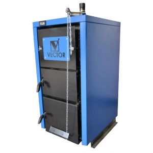 Котел твердотопливный напольный Vector ТТК-12КС 12 кВт для отопления 110 кв.м