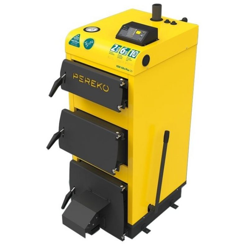 Котел твердотопливный Pereko KSW Alfa Plus 20 20 кВт для отопления 200 ...