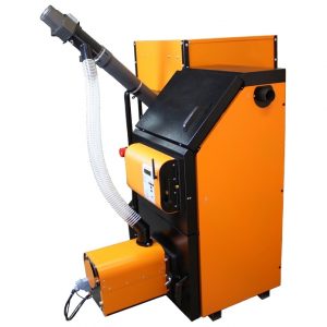 Котел твердотопливный напольный Общемаш Валдай-15ВС 15 кВт для отопления