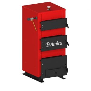 Котел твердотопливный напольный Amica Solid H 30 32 кВт для отопления