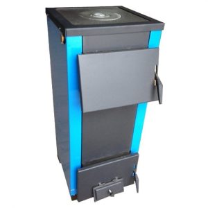 Котел твердотопливный напольный Огонек КОТВ-25П 25 кВт для отопления 250 кв.м