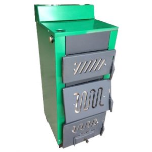 Котел твердотопливный напольный Огонек КОТВ-18М 18 кВт для отопления 180 кв.м