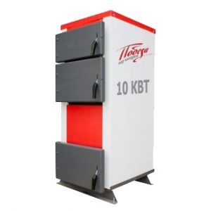 Котел твердотопливный напольный Победа 10 кВт для отопления 100 кв.м