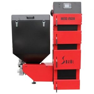 Котел твердотопливный Metal-Fach SD DUO BIO-14 14 кВт для отопления