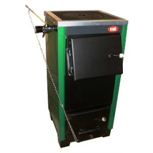 Котел твердотопливный напольный Огонек КОТВ-18П 18 кВт для отопления 180 кв.м