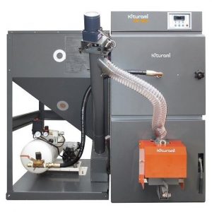 Котел твердотопливный Kiturami KRP 50A 38 кВт для отопления 350 кв.м