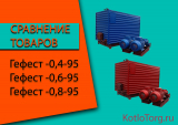 Сравнение характеристик котлов Гефест